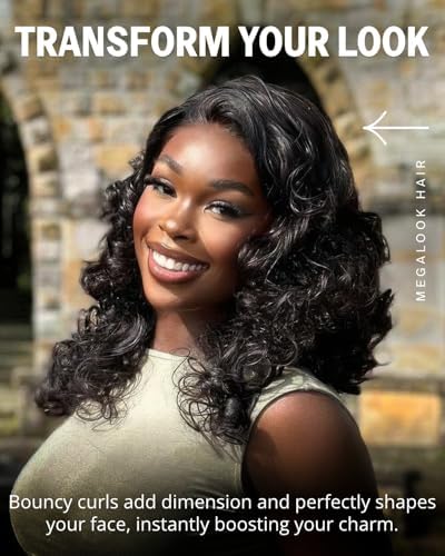 6x6 Glueless Lace Front Wig Human Hair 16 Inch Curly - Image 2