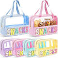 Sanwuta 6 Pcs Clear Seersucker Snacks Bag, Preppy by Sanwuta