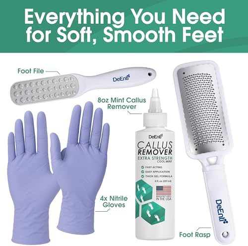 DeEnti Callus Maintenance Pack, Mint Callus Remover, Foot Rasp and File Kit - Image 2