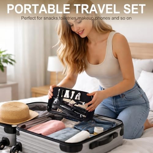 Pinkunn Hair Tool Travel Bag Tools Large Travel Case, Black - Image 6