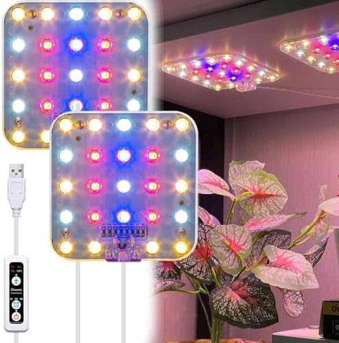 Under Shelf Grow Light, Auto Timer, Dimmable, Pinkish White, 1-Pack by DommiaBuynow