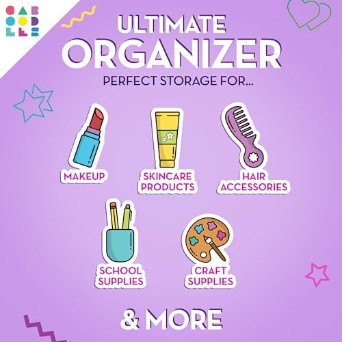 Caboodles Twilight Disco - On-The-go Girl Costmetic Organizer Make-up & Accessory Carry Case, Silver Shimmer - Image 3