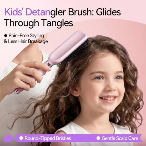 Detangling & Styling Hair Brush for Women Men, Wet& Dry Detangler Hairbrush - Image 6