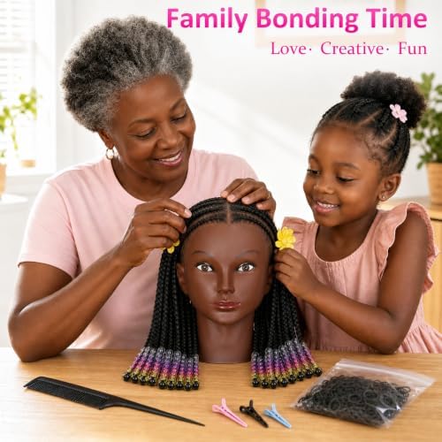 Opini Mannequin Head 100% Human Hair 16" for Practice Braiding Hairstyling - Image 4