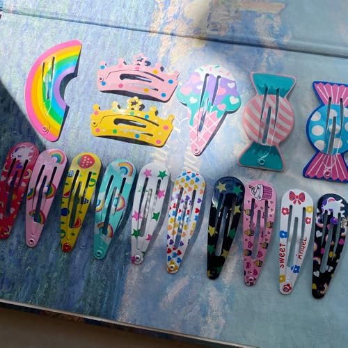 KUBOM Candy Color Hair Clips and Non-Slip Metal Snap Hair Accessories for Kids, Girls, Toddlers, and Women -100 PCS - Image 4