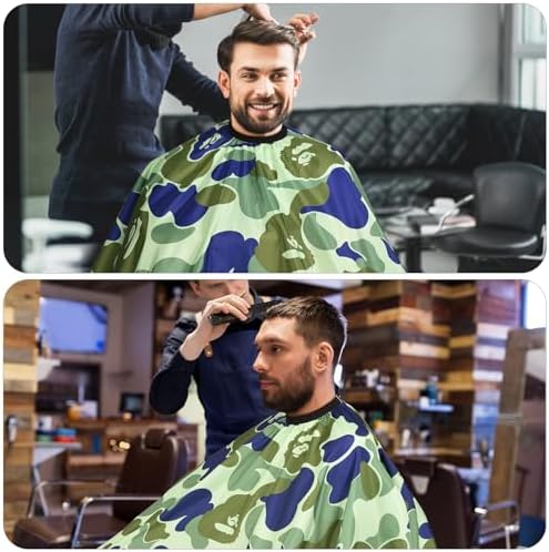 Professional Hair Cutting Cape Waterproof Barber Cape for Men Polyester Hair Styling Cape with Elastic Neckline - Image 6