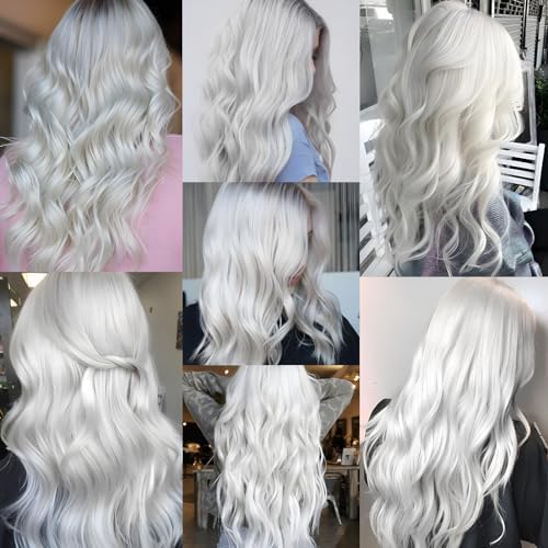 10 PCS White Hair Extensions Clip in, Curly Wavy Hair Accessories for Women - Image 6