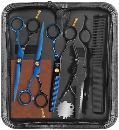 ETHTXE Professional Hair Cutting Scissors Kit, 6.5" Barber Cutting Shears by Ethyxe