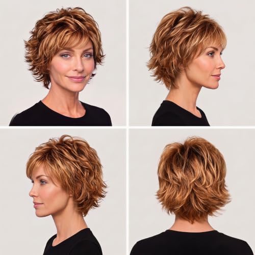 Raquel Welch Women's All-Over-Layers Short Red Wig, VOLTAGE - Image 4