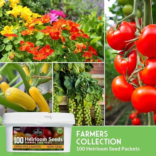 Farmer Seed Vault – 100 Packs of Seed for Heirloom Vegetable Gardens - Image 2