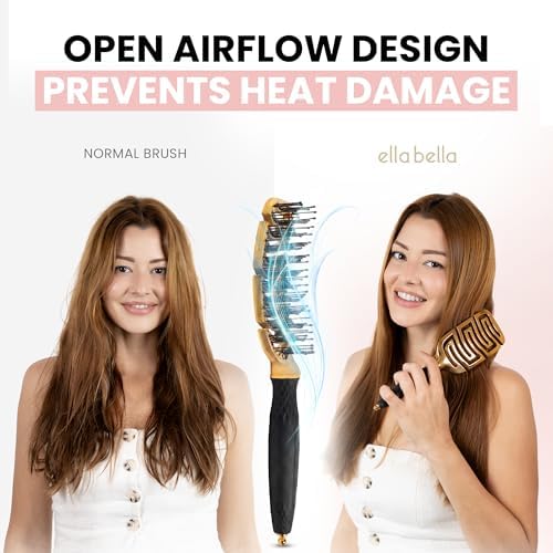 ELLA BELLA® Detangling Hair Brush Set, Vented Fast Dry Blow Drying Brush - Image 4