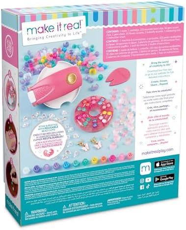 Snap N' Glam Hair Styling Set - Create Unique Styles with 100 Reusable Bead Clips, Gems & Accents - Great for All Hair Types - Easy to Use, Remove, and Reuse - Fun Gift for Girls Ages 8+ Make it Real - Image 2