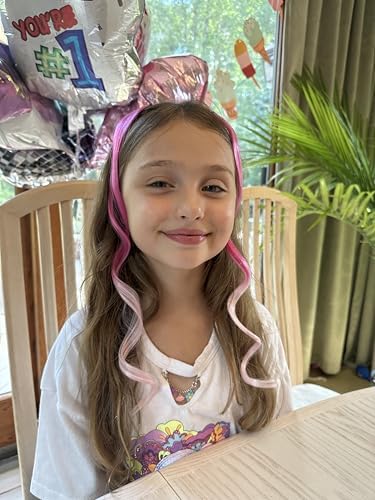 Dreamlover Mix Colored Hair Extensions for Kids, 24 Pieces - Image 3