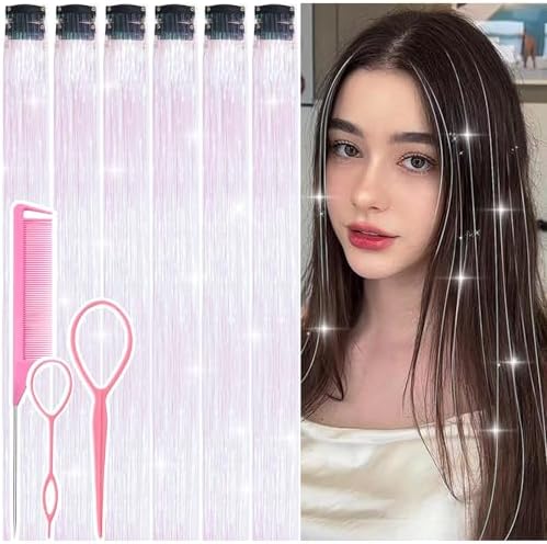 Hair Tinsel Clip in White Fairy Hair Tinsel Kit by Rootoofocusesonthesecretstoenhancingwomensbeauty