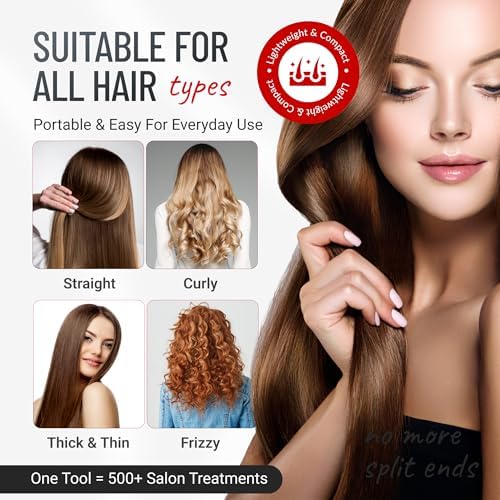 Split-Ender Mini 2 – Original Cordless Split End Hair Trimmer for Dry, Damaged, Brittle, Curly, Frizzy, or Straight Hair – Rechargeable Hair Clipper, Home Styling Tool for Split Ends (Black) - Image 3