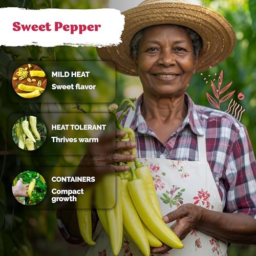 100 Sweet Banana Pepper Heirloom Vegetable Seeds, Capsicum Annuum - Image 4