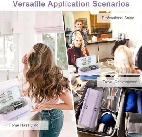 BAGCRAZY Travel Case for Shark FlexStyle & Dyson Airwrap, Purple - Image 7
