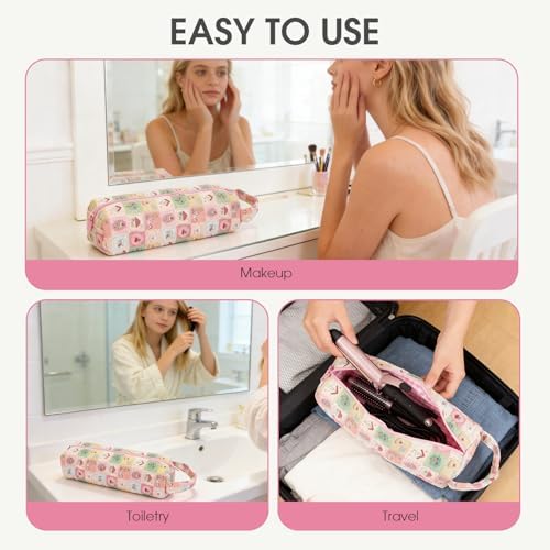 Quilted Hair Tools Travel Bag with Handle for Curling Irons Flat Irons - Image 5