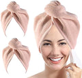 Microfiber Hair Towel Hair Wrap: 2 Pcs 10X26 Hair Dryer Women (Beige) by YoulerTex