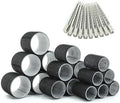 Black Self Grip Hair Rollers Curlers 24 Pcs Set with Metal Clips by Royota