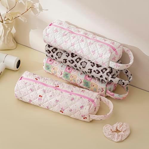 RSRSLEII Quilted Hair Tools Travel Bag with Checks, Portable&Foldable - Image 5