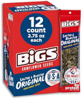 BIGS Sunflower Seeds, Salted & Roasted Original Flavor, 2.75 oz. (12-pk) by BIGS