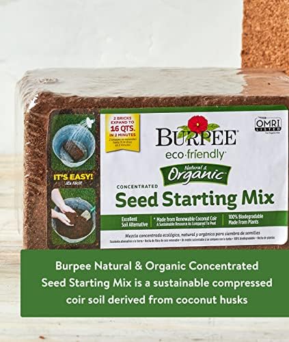 Burpee Organic Coconut Coir Seed Starting Mix, Expands to 16 Quarts - Image 3