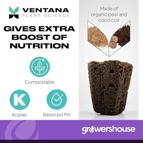 VPS OrganiPlug Hydroponic Seed Starter Plugs, 100 Pack, Rapid Root Planting Pods for Seedling, Clone, Cutting, Promotes Plant, Flower, Vegetable Growth w/Organic Soil Ingredients, Fits Standard Tray - Image 3