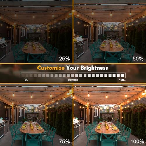 GvvooHome 48 Pack S14 LED Outdoor String Light Bulbs, Warm White, E26 Base - Image 5