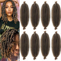 Springy Afro Twist Hair Pre-Separated Black Pre-Fluffy Natural Curls are Perfect for Marley Crochet Hair (30, 18 Inch (Pack of 8)) by Celie