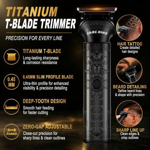 FADEKING® Hair Clippers for Men, Cordless Barber Clipper & Trimmer Set - Image 4