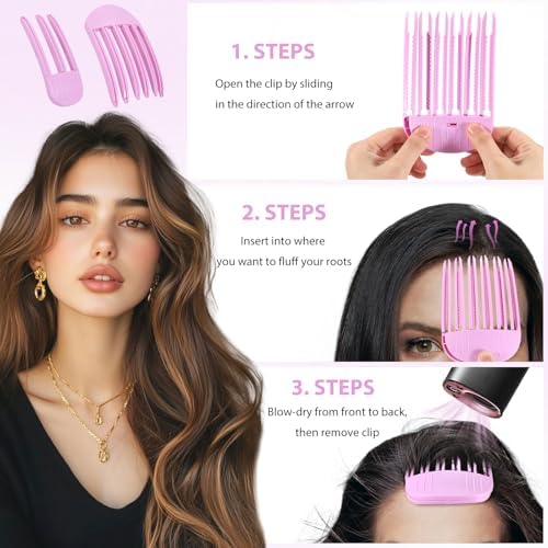 Volumizing Hair Clips for Women 2PCS, Hair Volume Clip Styling Tools Volumizing Comb for Fluffy Bangs Clips for Root Lift, Root Booster Clips - Image 4