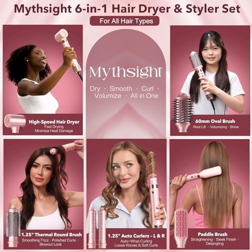Mythsight StyleVibe 6-in-1 Air Styler with Hair Dryer & Auto-Wrap Curl L/R - Image 2