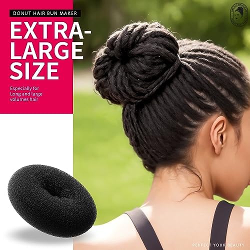 Teenitor Hair Styling Kit: 5 Bands, 20 Bobby Pins, 7 Chignons (2 Small, 2 Medium, 1 Large, 1 Extra-Large), Black - Image 5