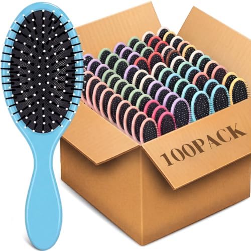 Suclain 100 Pcs Hair Brushes Bulk for Women, Travel Detangling Brush by Suclain