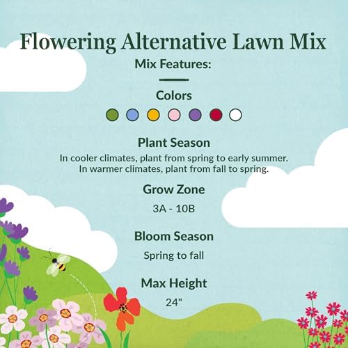 Ferry-Morse Flowering Grass Alternative Seed Mix, 400,000+, 1 lb - Image 3