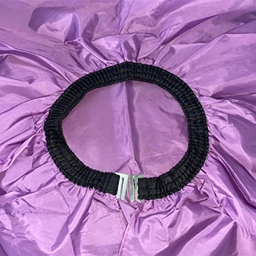 Nylon Hairdressing Cut Cape with Snap Closure Haircutting Salon Waterproof Hair Styling Cape -Purple - Image 2