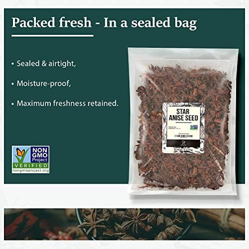 Soeos Star Anise, Star Anise Whole, Anise Seeds, NON-GMO Verified，32 Ounce - Image 2