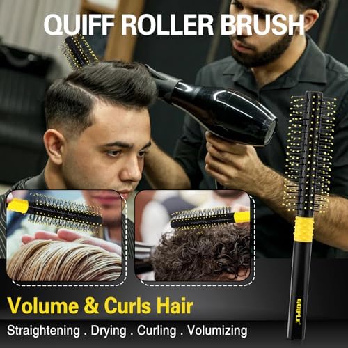 Hair Styling Combs Set Wide Tooth Texture Comb For Men, Christmas Gift for Men Barber Brush Comb Set Barber Tools for All Types | Hair Styling Powder for Mens Texture Powder Flexible Hold Matte Finish - Image 3