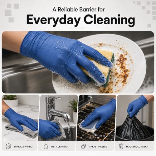 ForPro Disposable Nitrile Gloves, Chemical Resistant, Powder-Free, Latex-Free, Non-Sterile, Food Safe, 4 Mil - Image 5
