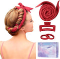Heatless Curling Rod Headband, 60 Inch Extra Long, Red by Flylipu