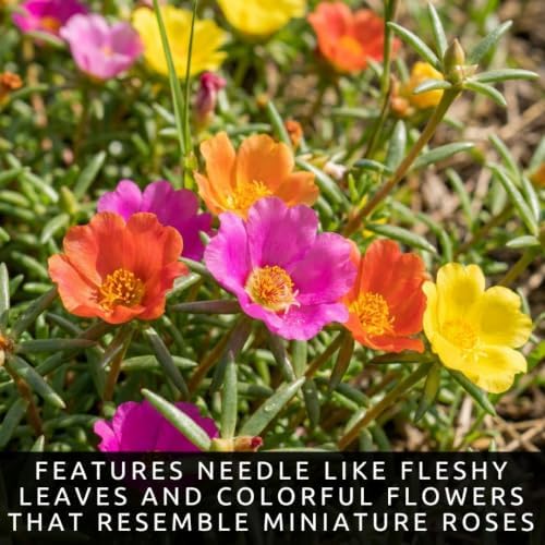 2000 Moss Rose Seeds | Portulaca Grandiflora Flower Seeds - Image 2