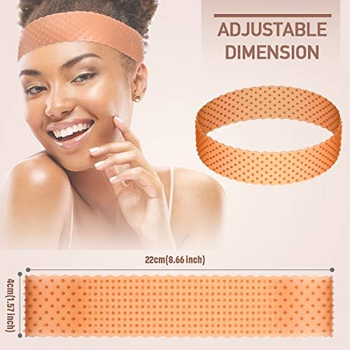 WILLBOND 2 Pcs Silicone Wig Grip Band, Dark Brown, M - Image 3
