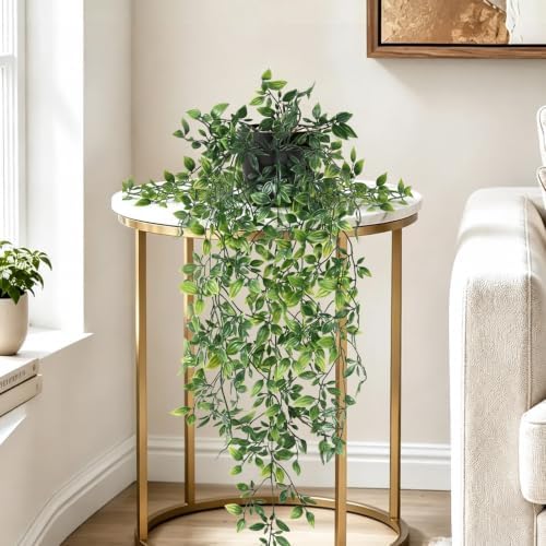 4Pcs Fake Hanging Plants Potted Artificial Plants Hanging Greenery Ivy Vine - Image 3