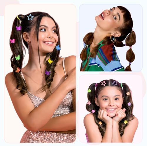 2076 pcs Hair Accessories for Girls Ponytail Holders Toddler Hair Ties with Mini Clip Hair Clips for Girls Rubber Bands Set - Image 4