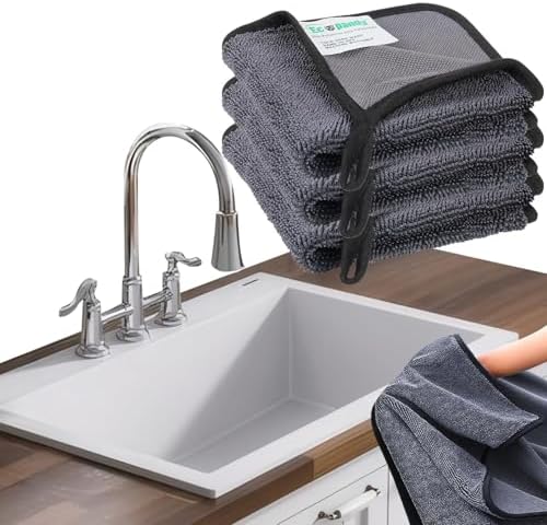 Shiny Cleaning Cloths,3pcs Shiny Drying Towels,Shower Doors Drying Towels,16 * 24in Streak Free Glass Window Car Mirror Super Absorben Microfiber Cleaning Cloths (3pcs grey16*24") by Ecopandy