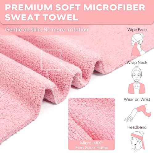 Microfiber Gym Towels for Showering Working Out Quick Dry Negative ions Large Middle Small Sizes Lightweight Gym Towel for Men Women Tennis Sports Towels for Body Hot Yoga Fitness Essentials - Image 5