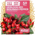 50 Biquinho, Sweety Drop Peppers Vegetable Seeds, Capsicum Chinense by KVITER