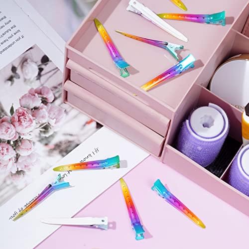 Bantoye 24 Packs Duck Bill Clips 2.75 Inch Metal Alligator Clip, Rainbow - Image 6