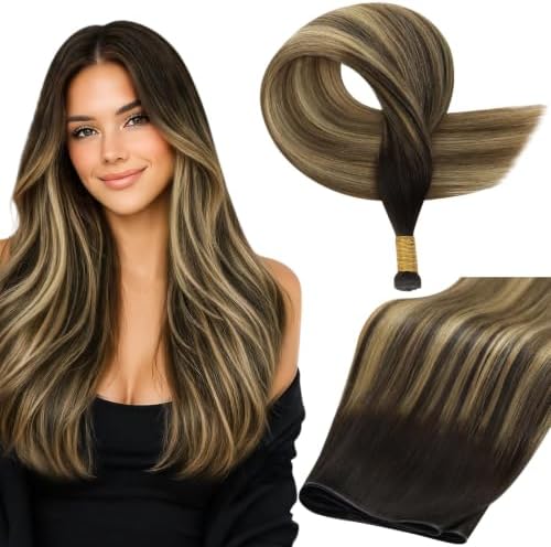 Full Shine Genius Weft Hair Extensions Human Hair 22 Inch 60g by FullShine